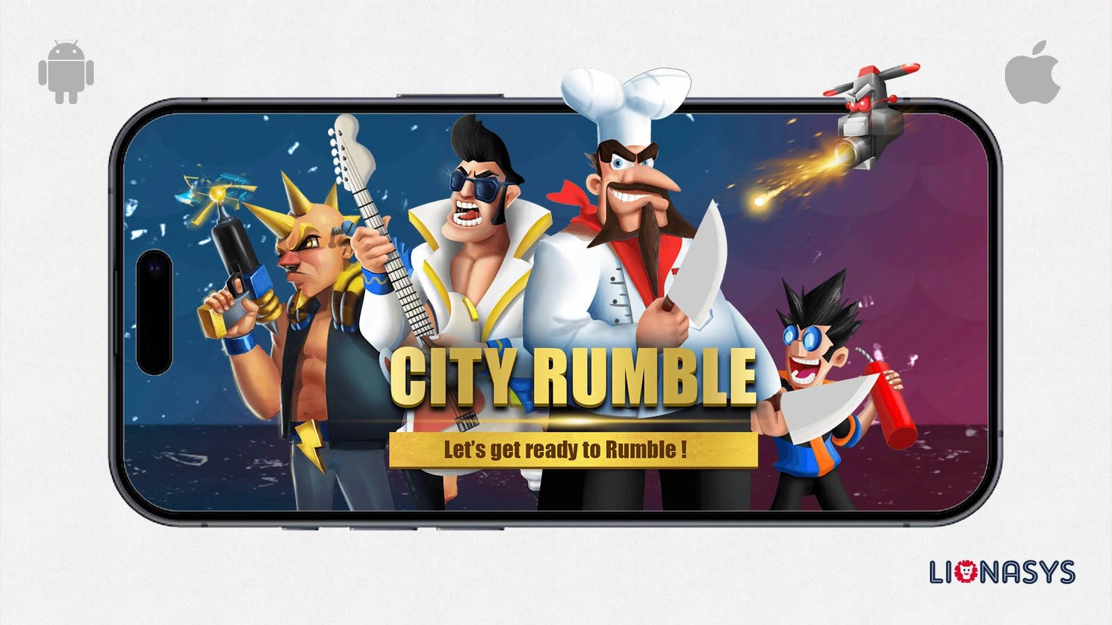Showcase of City Rumble - Strategy Game - game solution for clients in USA, Australia, UAE
